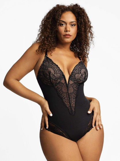 Body Shapewear dentelle col V profond gainant